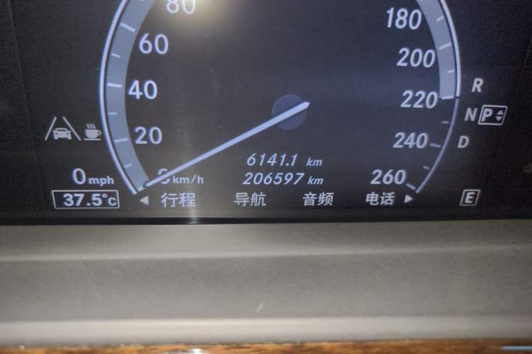 Used Mercedes-Benz S-Class 2012 S 300 L Prestige Grand Edition Odometer Close Up