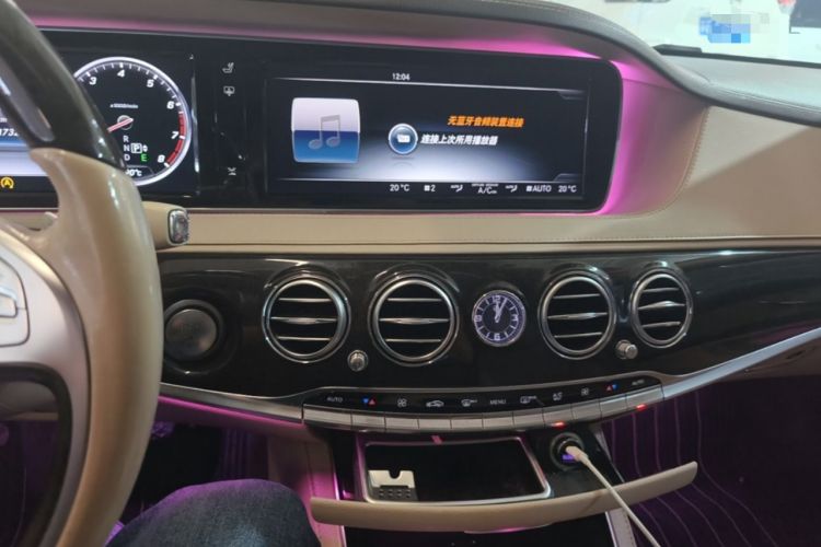 Used Mercedes-Benz S-Class 2014 S 320 L Luxury Model Audio And AC Panel