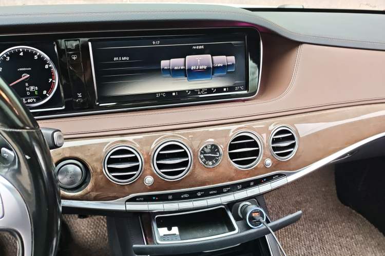 Used Mercedes-Benz S-Class 2014 S 320 L Luxury Model Audio And AC Panel