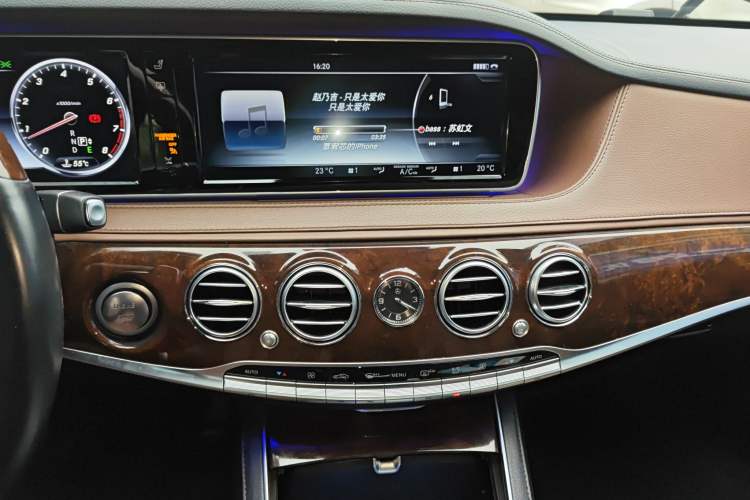 Used Mercedes-Benz S-Class 2016 S 320 L Luxury Model Audio And AC Panel