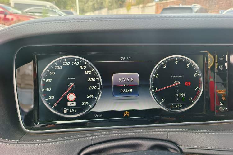 Used Mercedes-Benz S-Class 2017 S 320 L Business Upgrade Edition Odometer Close Up