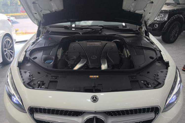 Used Mercedes-Benz S-Class 2017 S 500 4MATIC Coupe Engine Bay