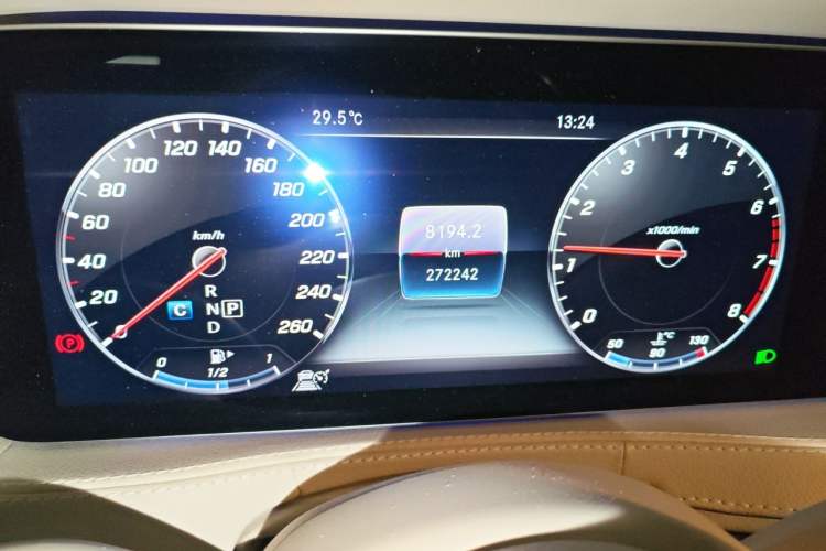 Used Mercedes-Benz S-Class 2018 S 450 L 4MATIC Excellence Special Edition Odometer Close Up