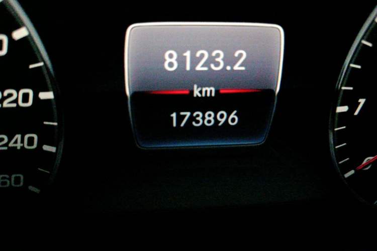 Used Mercedes-Benz S-Class 2018 S 320 L Odometer Close Up