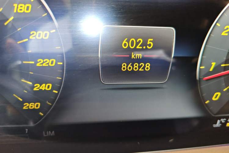 Used Mercedes-Benz S-Class 2018 S 350 L Odometer Close Up