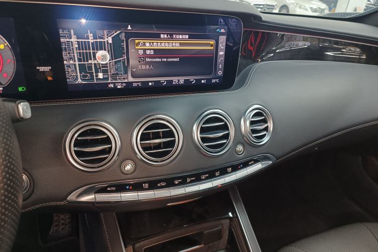Used Mercedes-Benz S-Class 2018 S 450 4MATIC Coupe Audio And AC Panel