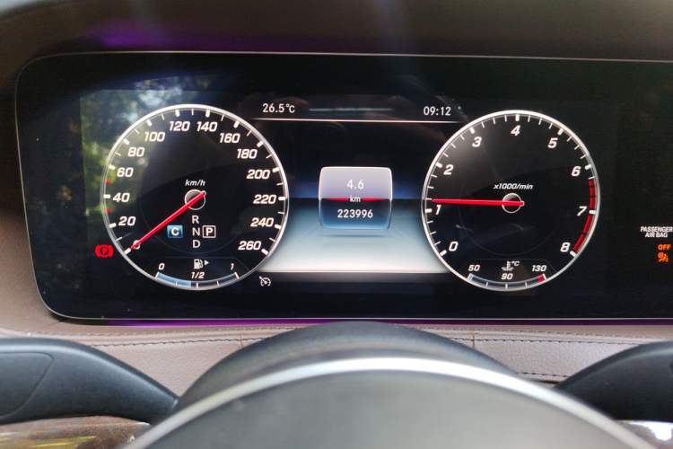 Used Mercedes-Benz S-Class 2019 S 350 L Executive Edition Odometer Close Up