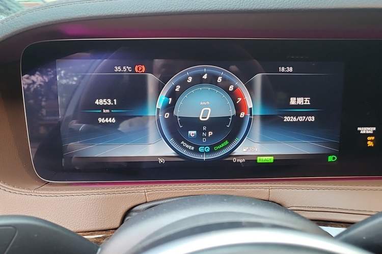Used Mercedes-Benz S-Class 2019 S 320 L Odometer Close Up
