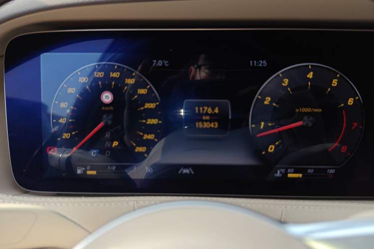 Used Mercedes-Benz S-Class 2019 S 350 L Luxury Edition Prestige Edition Odometer Close Up