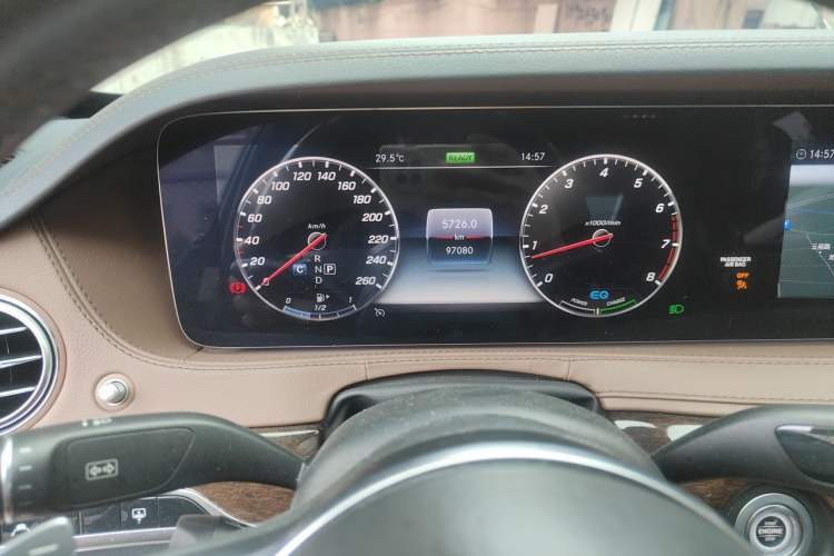 Used Mercedes-Benz S-Class 2019 S 320 L Odometer Close Up