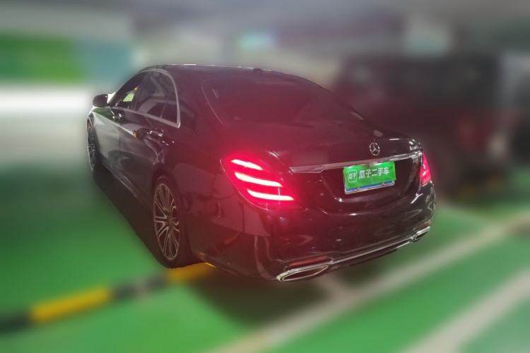 Used Mercedes-Benz S-Class 2019 S 450 L 4MATIC Exclusive Edition Rear Left 45 Deg