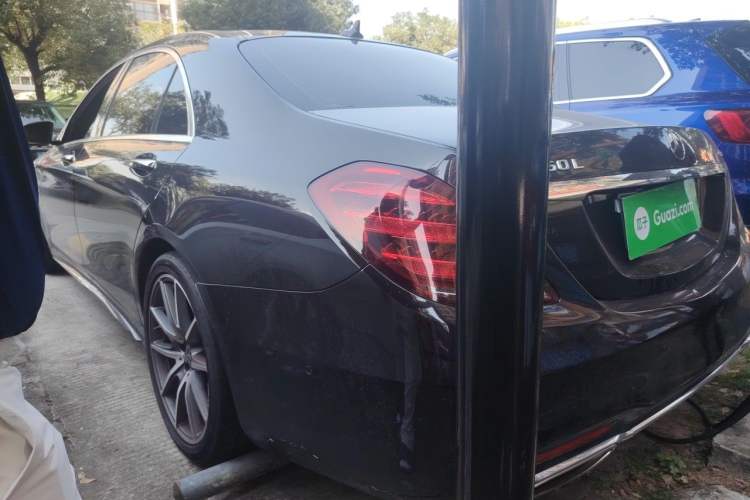 Used Mercedes-Benz S-Class 2019 S 450 L 4MATIC Exclusive Edition Rear Left 45 Deg
