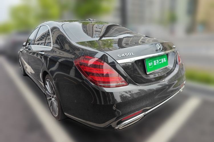 Used Mercedes-Benz S-Class 2019 S 450 L 4MATIC Exclusive Edition Rear Left 45 Deg