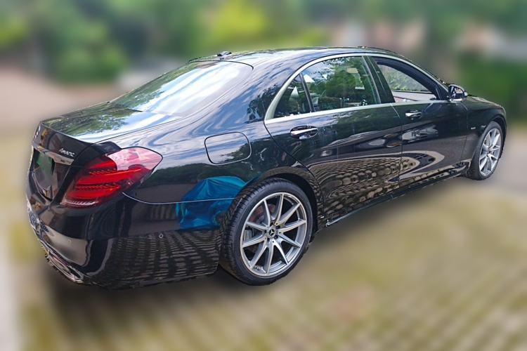 Used Mercedes-Benz S-Class 2019 S 450 L 4MATIC Exclusive Edition Rear Right 45 Deg