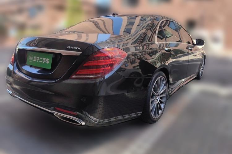Used Mercedes-Benz S-Class 2019 S 450 L 4MATIC Exclusive Edition Rear Right 45 Deg