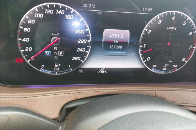 Used Mercedes-Benz S-Class 2019 S 350 L Luxury Edition Prestige Edition Odometer Close Up