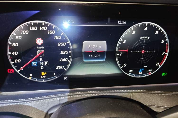 Used Mercedes-Benz S-Class 2019 S 350 L Luxury Model Odometer Close Up