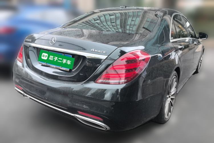 Used Mercedes-Benz S-Class 2019 S 450 L 4MATIC Rear Right 45 Deg