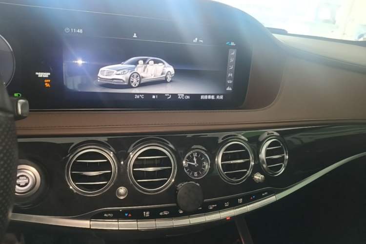 Used Mercedes-Benz S-Class 2020 S 450 L 4MATIC Exclusive Edition Audio And AC Panel