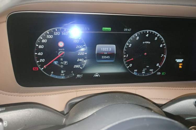 Used Mercedes-Benz S-Class 2020 S 450 L 4MATIC Exclusive Edition Odometer Close Up