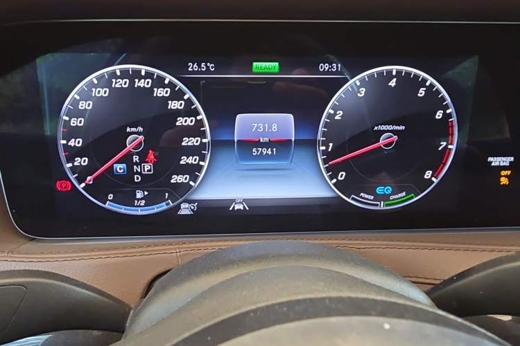 Used Mercedes-Benz S-Class 2020 S 450 L 4MATIC Exclusive Edition Odometer Close Up