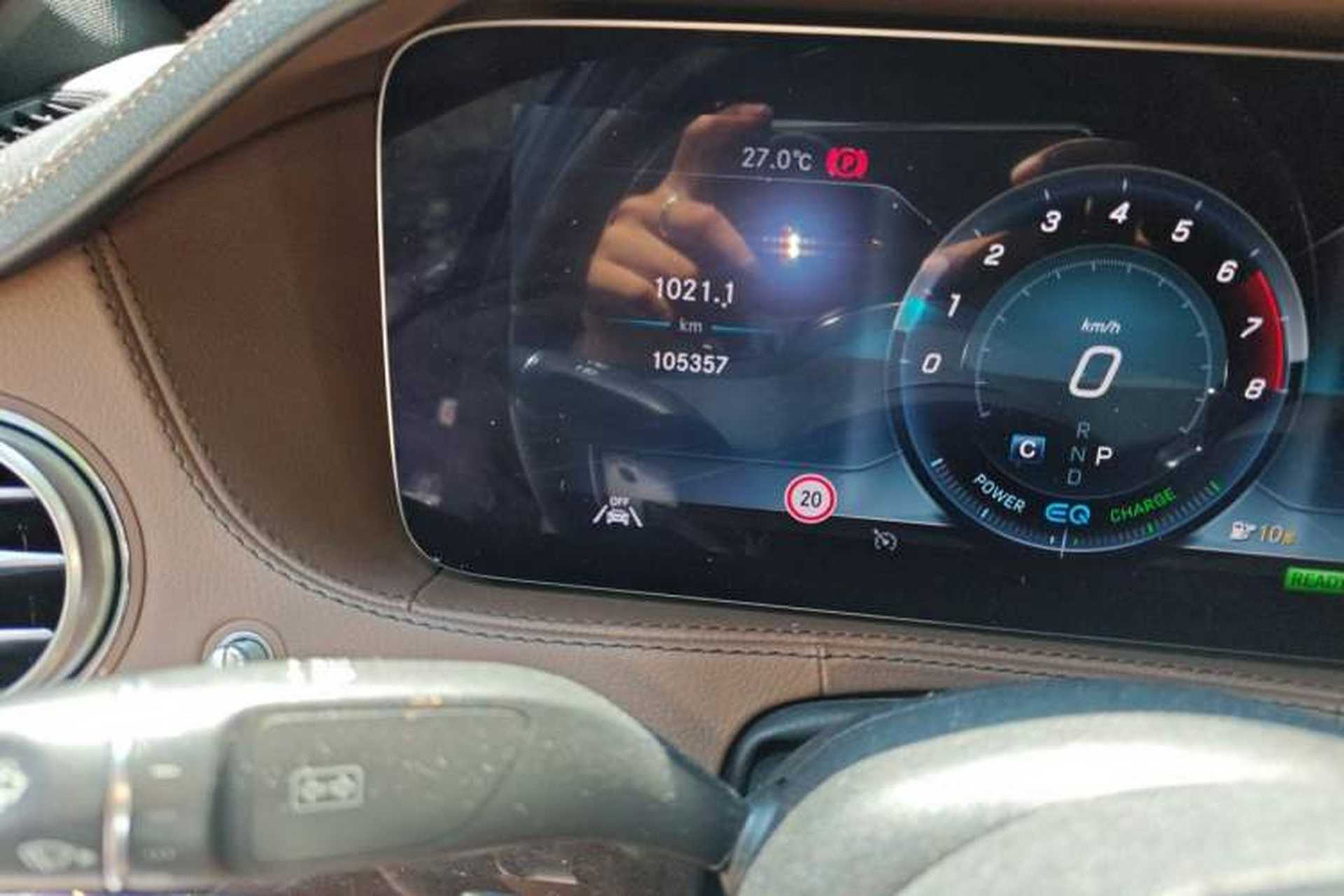 Used Mercedes-Benz S-Class 2020 S 350 L Exclusive Edition Prestige Collection Odometer Close Up