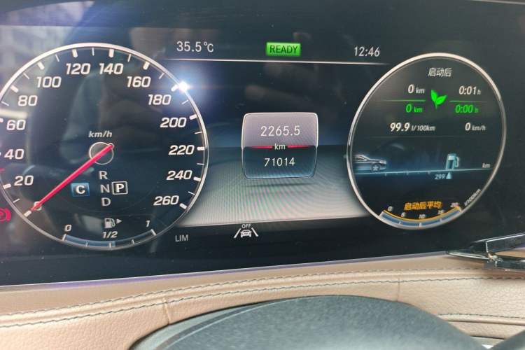 Used Mercedes-Benz S-Class 2020 S 350 L Business Class Ultimate Edition Odometer Close Up