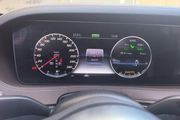 Used Mercedes-Benz S-Class 2020 S 450 L 4MATIC Exclusive Edition Odometer Close Up