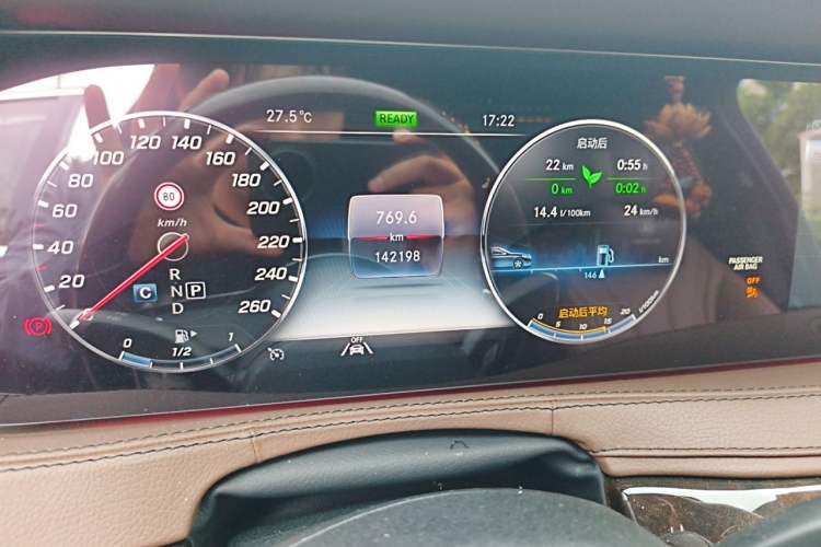 Used Mercedes-Benz S-Class 2020 S 350 L Exclusive Edition Prestige Collection Odometer Close Up