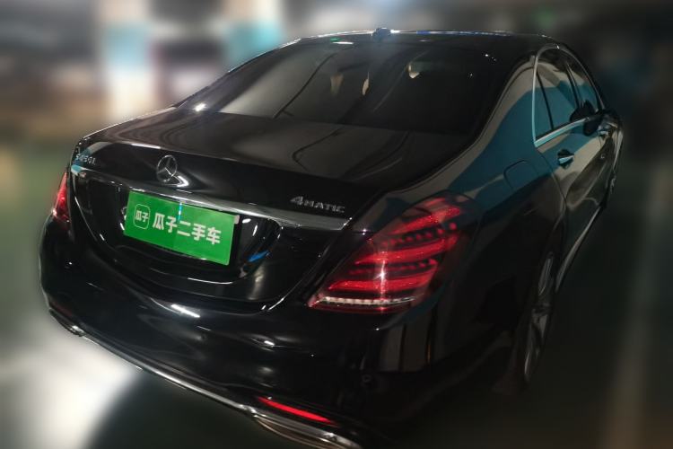 Used Mercedes-Benz S-Class 2020 S 450 L 4MATIC Exclusive Edition Rear Right 45 Deg