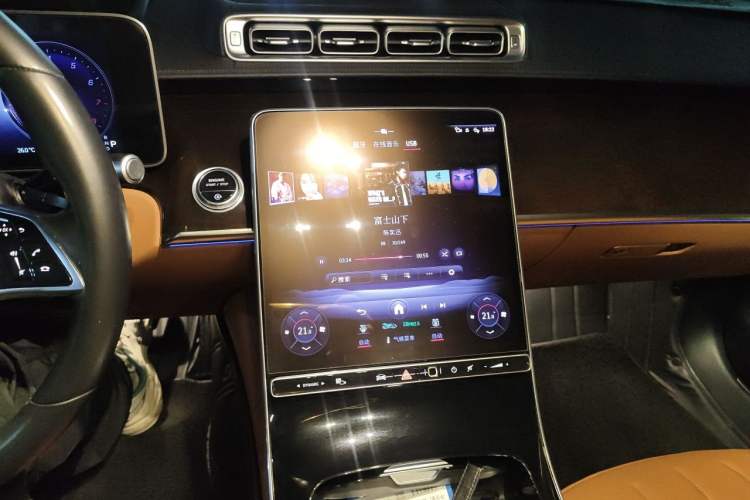 Used Mercedes-Benz S-Class 2021 S 400 L Luxury Model Audio And AC Panel