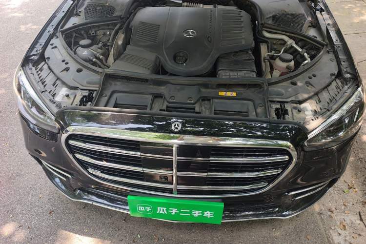 Used Mercedes-Benz S-Class 2021 S 450 L 4MATIC Engine Bay