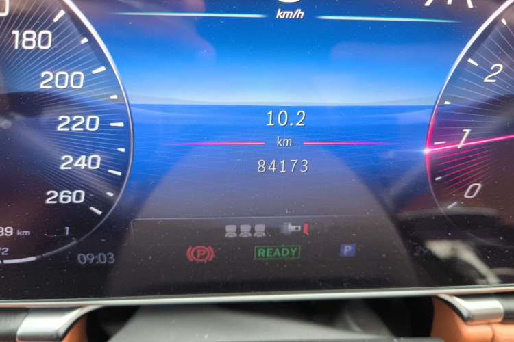 Used Mercedes-Benz S-Class 2021 S 400 L Luxury Model Odometer Close Up
