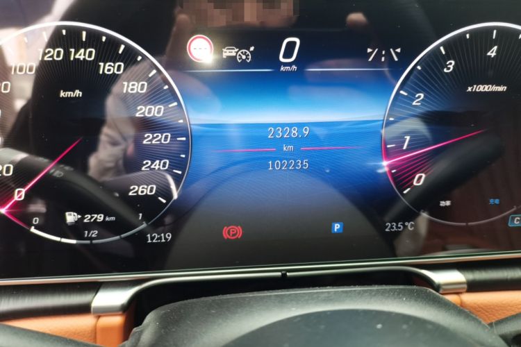 Used Mercedes-Benz S-Class 2021 S 400 L Business Model Odometer Close Up
