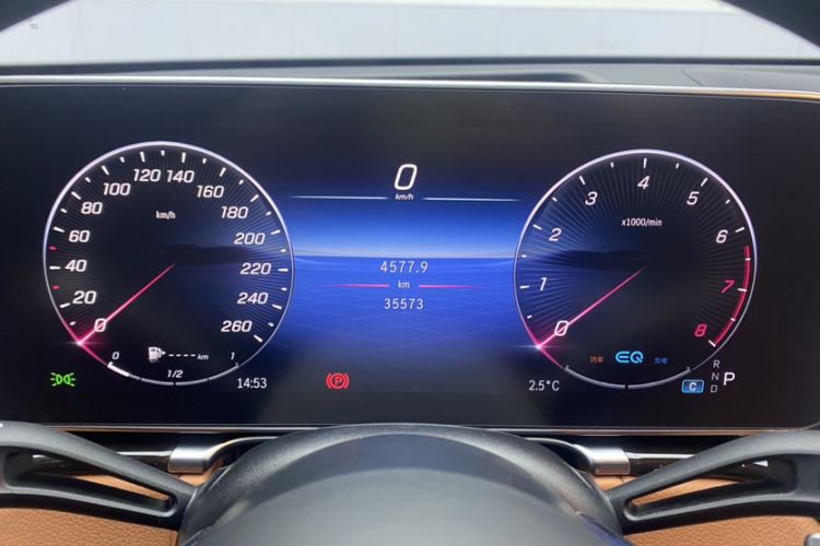Used Mercedes-Benz S-Class 2021 S 400 L Luxury Model Odometer Close Up