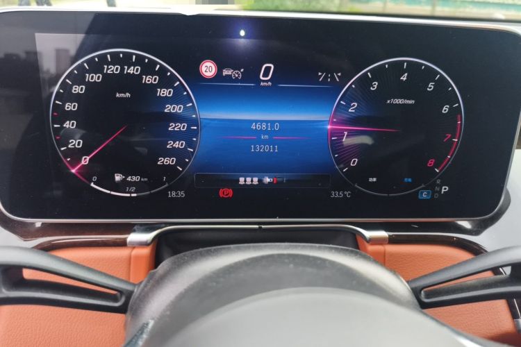 Used Mercedes-Benz S-Class 2021 S 400 L Luxury Model Odometer Close Up