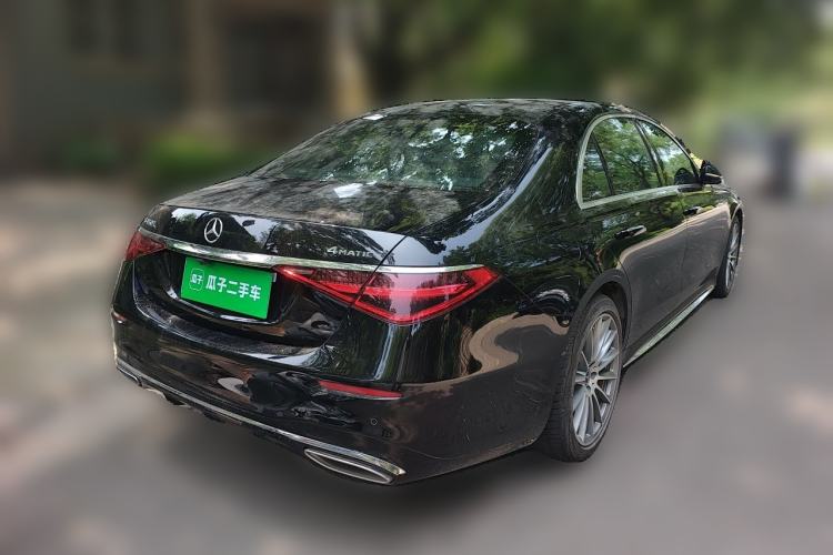 Used Mercedes-Benz S-Class 2021 S 450 L 4MATIC Rear Right 45 Deg