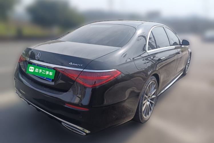 Used Mercedes-Benz S-Class 2021 S 450 L 4MATIC Rear Right 45 Deg
