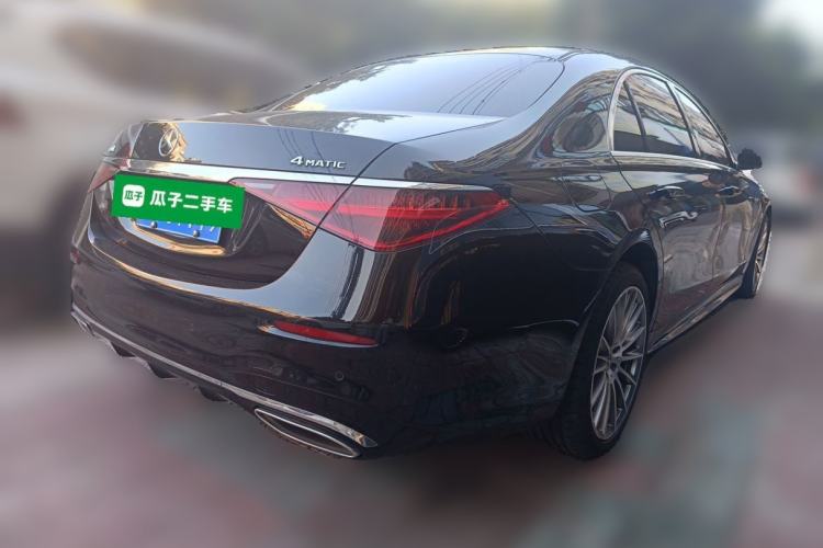 Used Mercedes-Benz S-Class 2021 S 450 L 4MATIC Rear Right 45 Deg