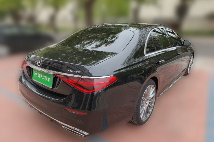 Used Mercedes-Benz S-Class 2021 S 450 L 4MATIC Rear Right 45 Deg
