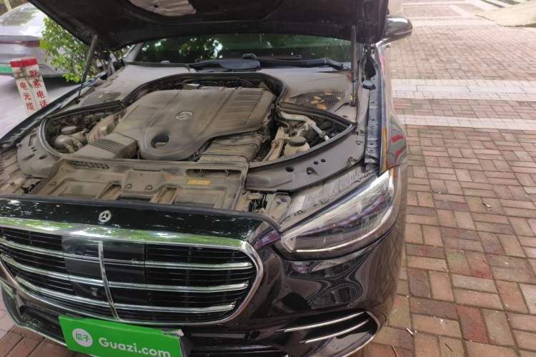 Used Mercedes-Benz S-Class 2022 S 450 L 4MATIC Engine Bay Left