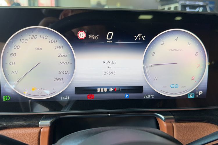 Used Mercedes-Benz S-Class 2022 Revised S 400 L Luxury Edition Odometer Close Up