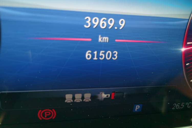 Used Mercedes-Benz S-Class 2022 S 400 L Business Model Odometer Close Up