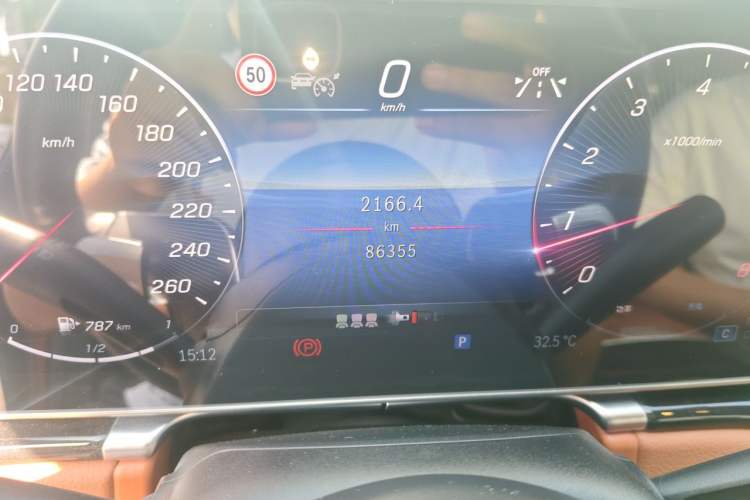Used Mercedes-Benz S-Class 2022 Revised S 400 L Luxury Edition Odometer Close Up