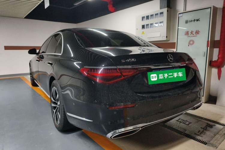 Used Mercedes-Benz S-Class 2022 S 400 L Luxury Model Rear Left 45 Deg