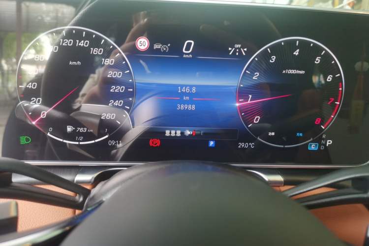 Used Mercedes-Benz S-Class 2023 Updated S 400 L Business Version Odometer Close Up