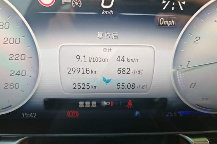 Used Mercedes-Benz S-Class 2023 S 450 L 4MATIC Odometer Close Up