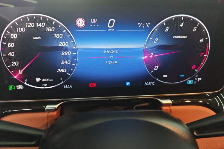 Used Mercedes-Benz S-Class 2023 Updated S 400 L Luxury Edition Odometer Close Up