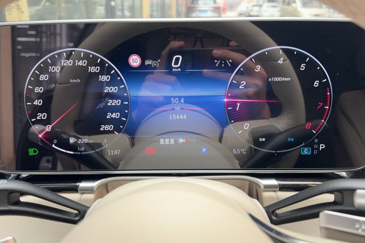 Used Mercedes-Benz S-Class 2023 Updated S 400 L Luxury Edition Odometer Close Up