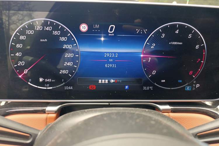 Used Mercedes-Benz S-Class 2023 S 400 L Luxury Model Odometer Close Up